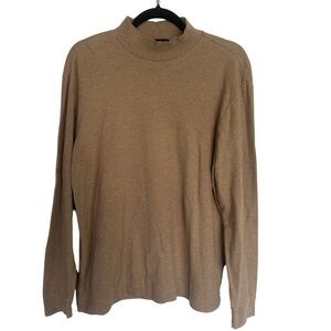 John Ashford Mock Neck Long Sleeve Shirt - Size M (EUC)